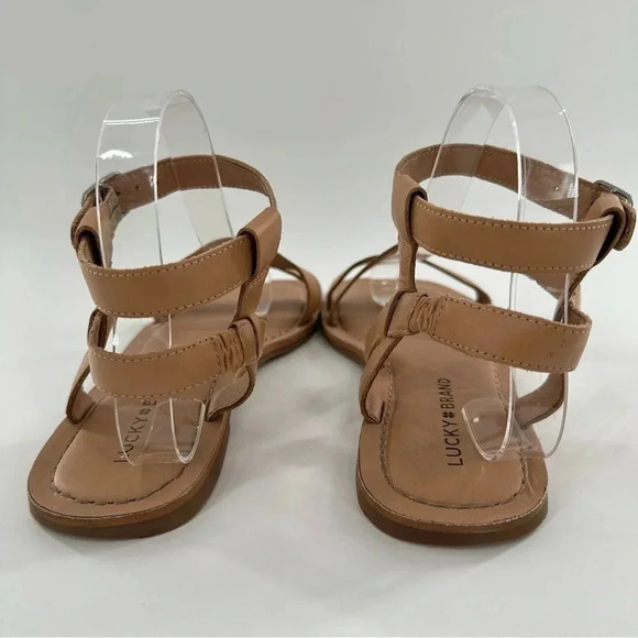 Lucky brand womens sandals size 8 38.5 tan leather - Picture 12 of 13